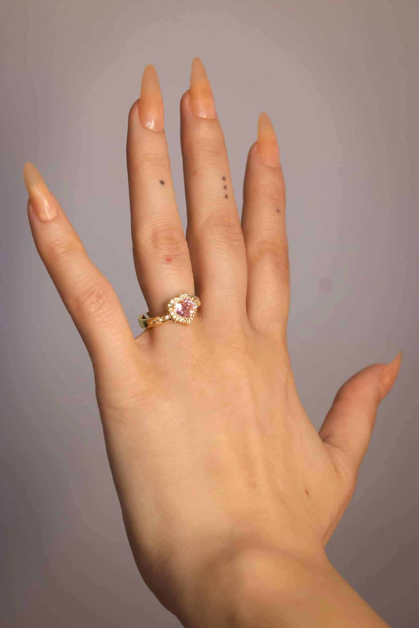 Pembe Kalp Pandora Yüzük