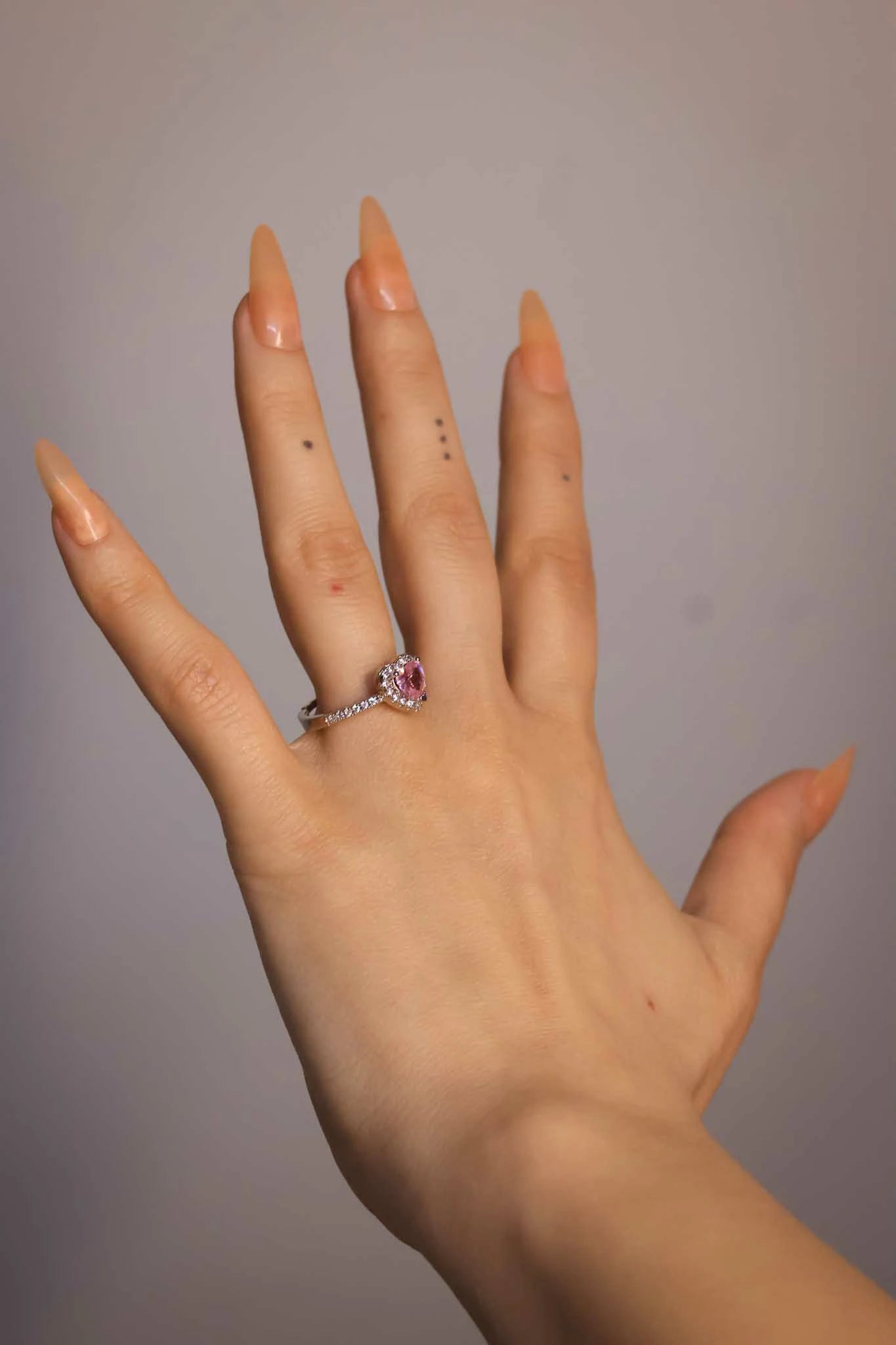 Pembe Kalp Pandora Yüzük